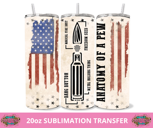 SUBLIMATION TRANSFER - AMERICAN PEW PEW