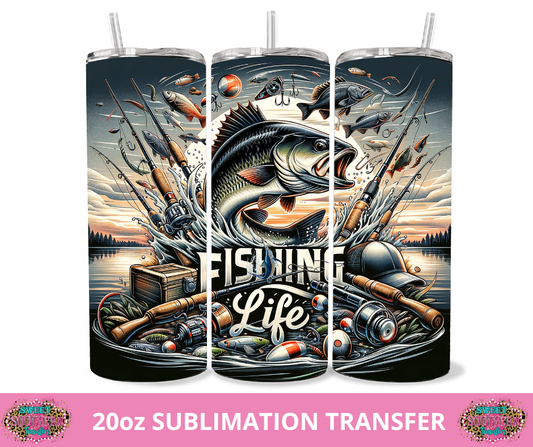 SUBLIMATION TRANSFER - FISHING LIFE