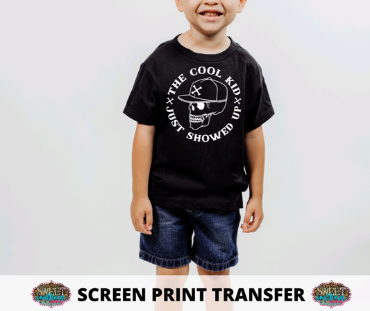 SINGLE COLOR SCREEN PRINT -  THE COOL KID