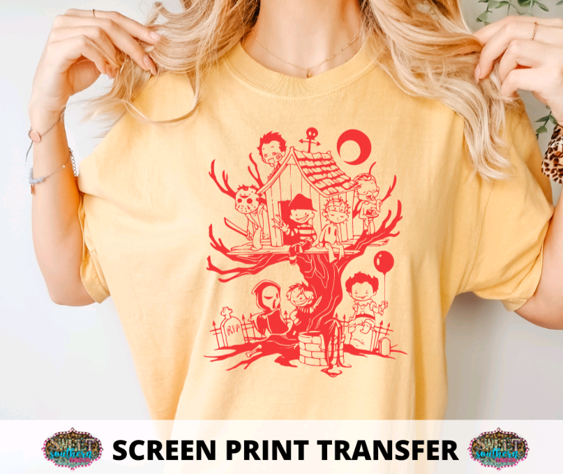 SCREEN PRINT -   (READY TO SHIP) HALLOWEEN TREE