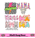 MAMA CHECKERED NEON -  COLLECTION GANG SHEET