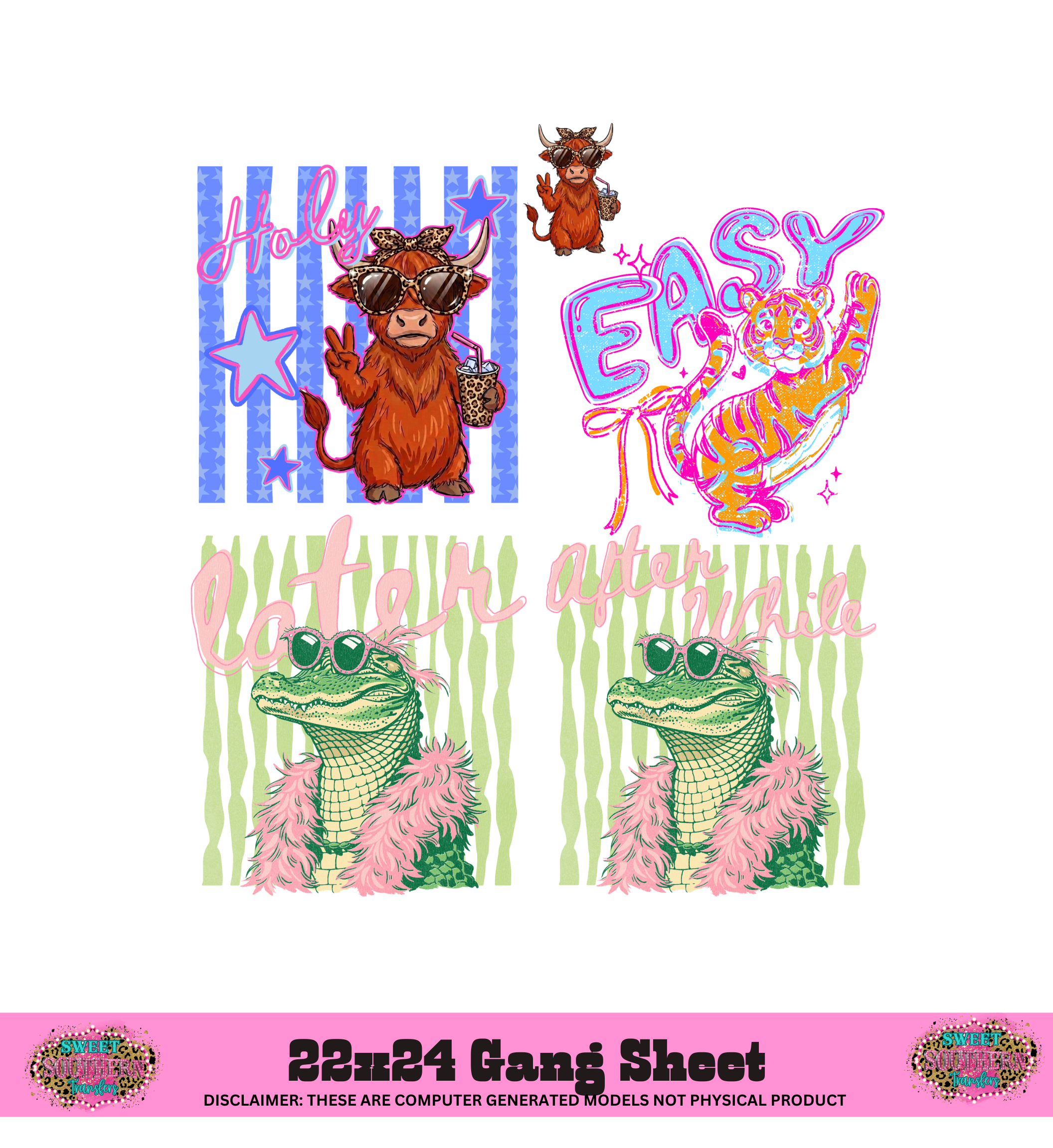 FUNNY ANIMAL - COLLECTION GANG SHEET