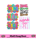 NANA - COLLECTION GANG SHEET