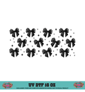 BLACK BOW - UV DTF