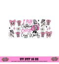 I RUN ON CAFFEINE CHAOS AND CUSS WORDS- UV DTF