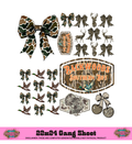 CAMO BOW COLLECTION GANG SHEET