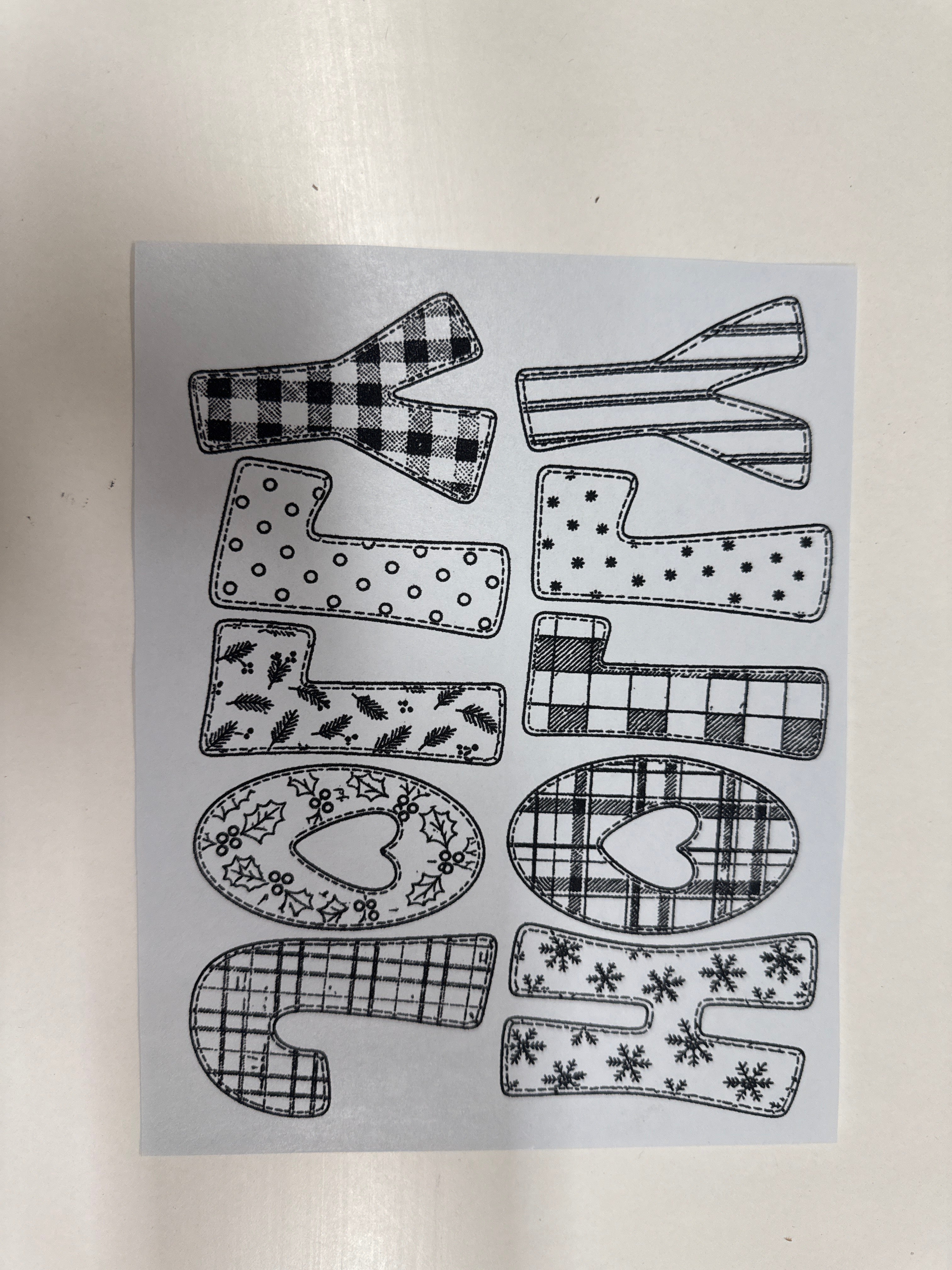 SINGLE COLOR SCREEN PRINT - HOLLY JOLLY