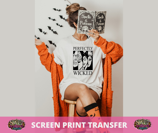 SINGLE COLOR SCREEN PRINT TRANSFER - PERFECTLY