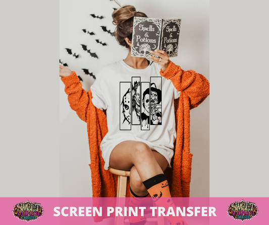 SCREEN PRINT - (READY TO SHIP) HALLOWEEN FACES