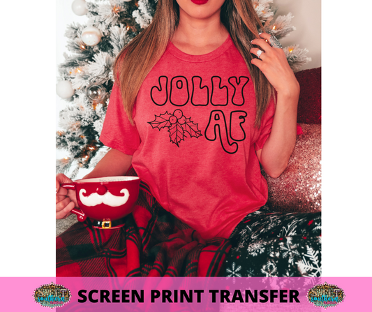 SCREEN PRINT -   (READY TO SHIP) JOLLY A F