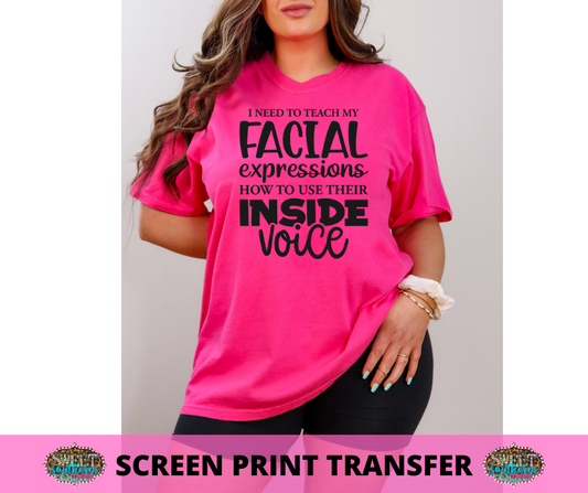 SINGLE COLOR SCREEN PRINT -  INSIDE VOICE