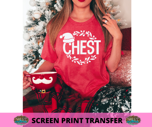 SINGLE COLOR SCREEN PRINT TRANSFER - CHEST