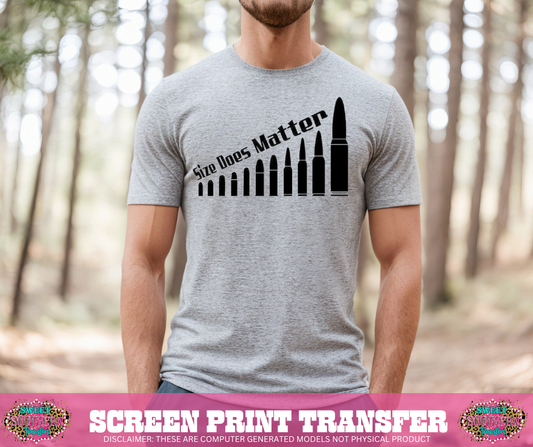 SINGLE COLOR SCREEN PRINT - SIZE DOES MATTER