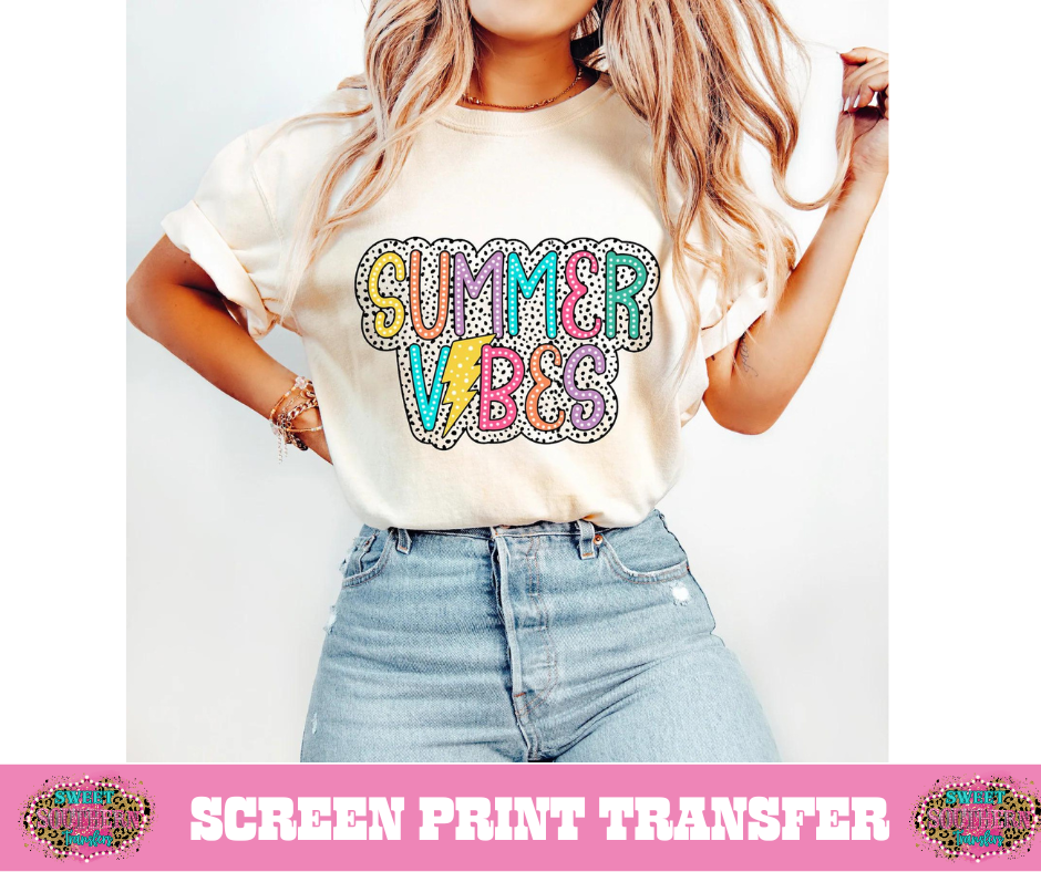 FULL COLOR SCREEN PRINT - SUMMER VIBES