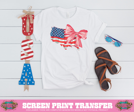 FULL COLOR SCREEN PRINT - AMERICA BOW