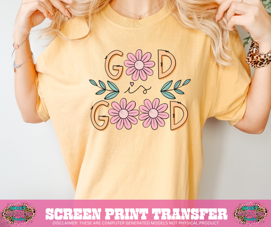 FULL COLOR SCREEN PRINT - GOD IS GOOD