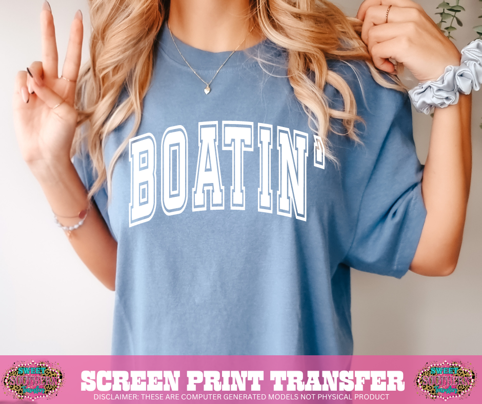 SINGLE COLOR SCREEN PRINT  - BOATIN VARSITY