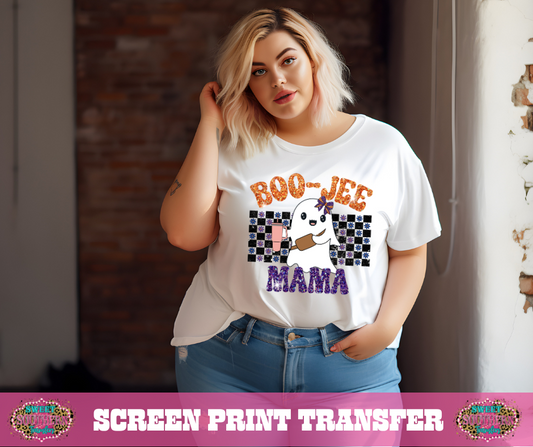 FULL COLOR SCREEN PRINT - BOO-JEE MAMA GLITTER