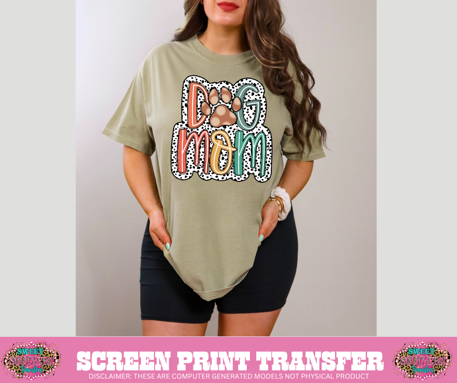 FULL COLOR SCREEN PRINT - DOG MOM BOHO