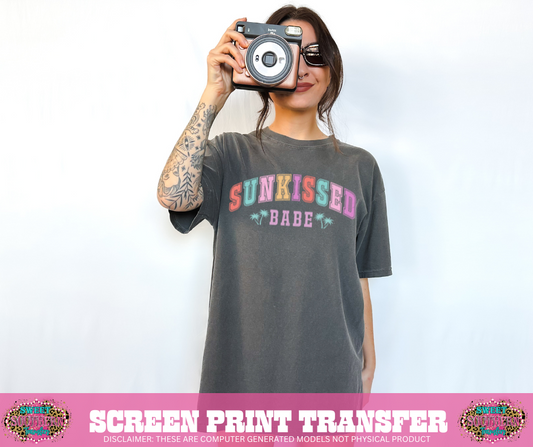 FULL COLOR SCREEN PRINT - SUNKISSED BABE COLOR