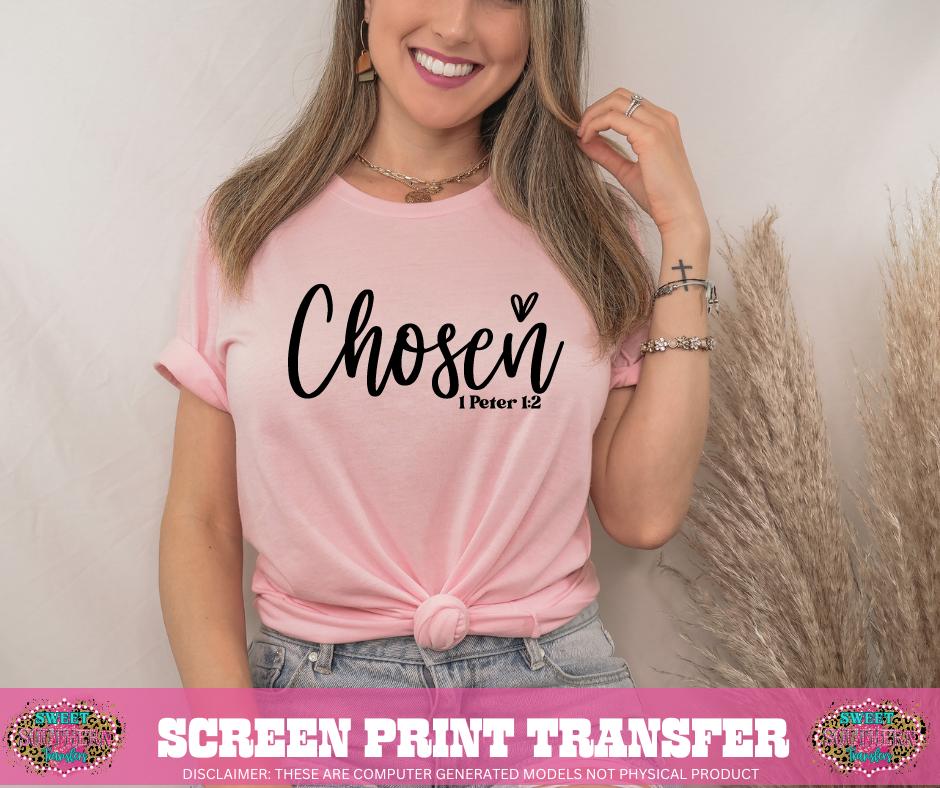 SINGLE COLOR SCREEN PRINT   - CHOSEN