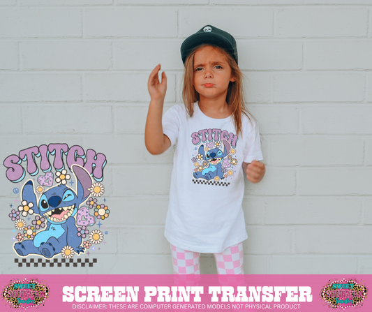 FULL COLOR SCREEN PRINT - S T I T C H FLORAL