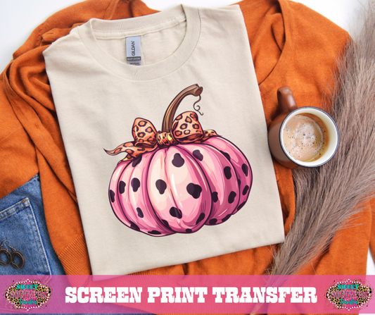 FULL COLOR SCREEN PRINT - PINK PUMPKIN