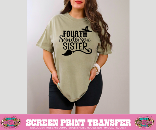 SINGLE COLOR SCREEN PRINT   - FOURTH SANDERSON SISTER