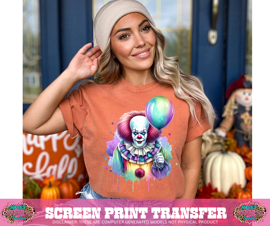 FULL COLOR SCREEN PRINT -  HALLOWEEN BALLOON