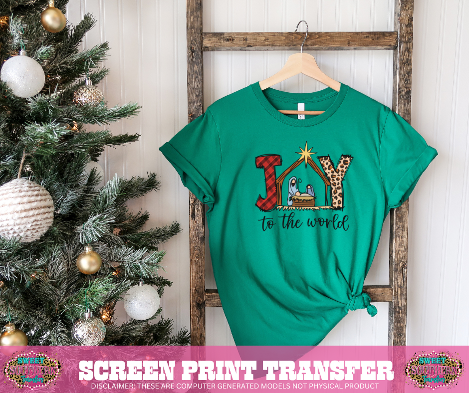 FULL COLOR SCREEN PRINT - JOY TO THE WORLD