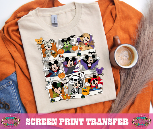 FULL COLOR SCREEN PRINT - M HALLOWEEN