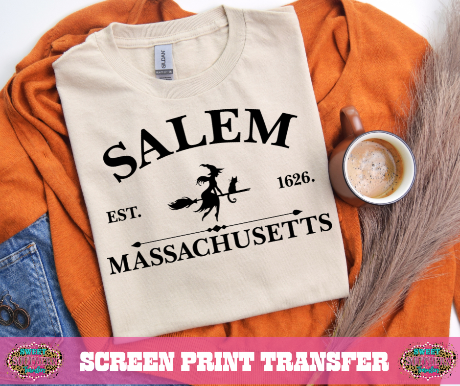 SINGLE COLOR SCREEN PRINT   - SALEM MASSACHUSETTS