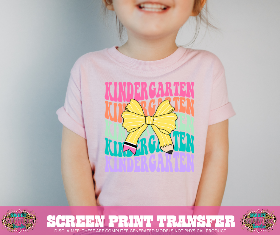 FULL COLOR SCREEN PRINT - KINDERGARTEN