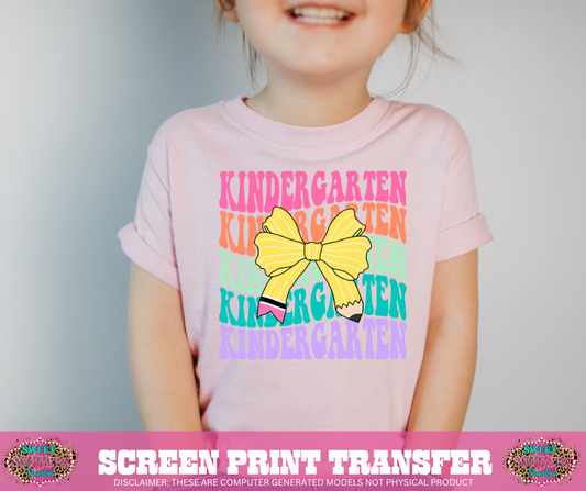 FULL COLOR SCREEN PRINT - KINDERGARTEN