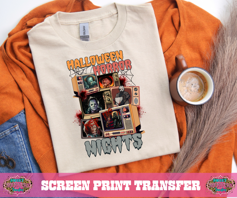 FULL COLOR SCREEN PRINT - HALLOWEEN HORROR NIGHTS