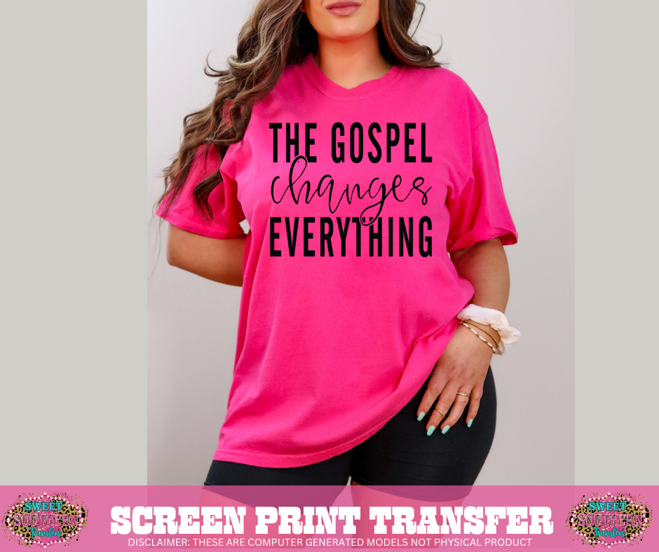 SINGLE COLOR SCREEN PRINT   -  CHANGES EVERYTHING