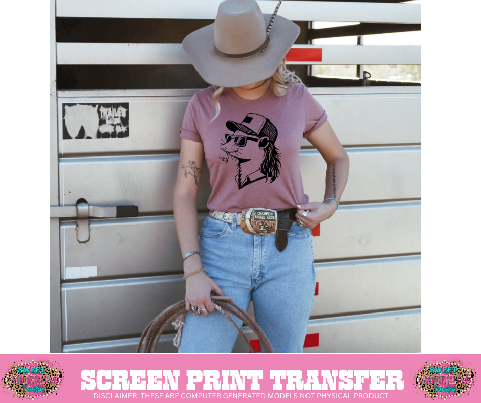 SINGLE COLOR SCREEN PRINT  - P C HAT