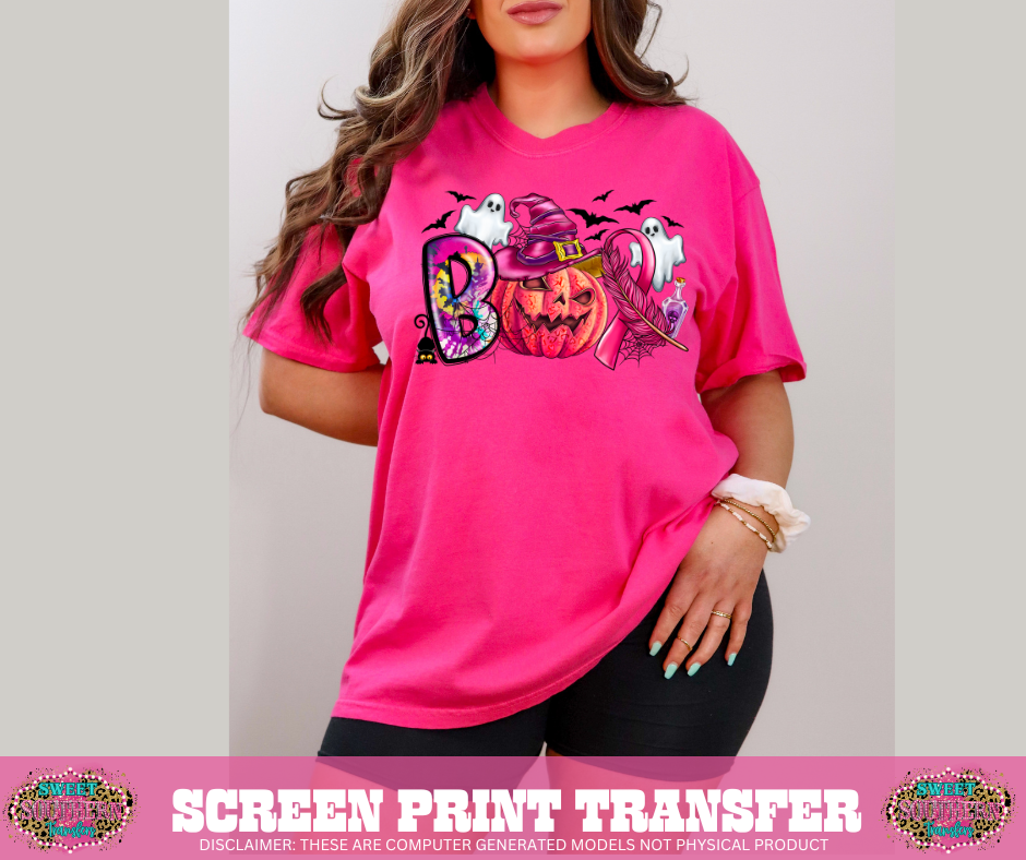 FULL COLOR SCREEN PRINT - BOO CANCER