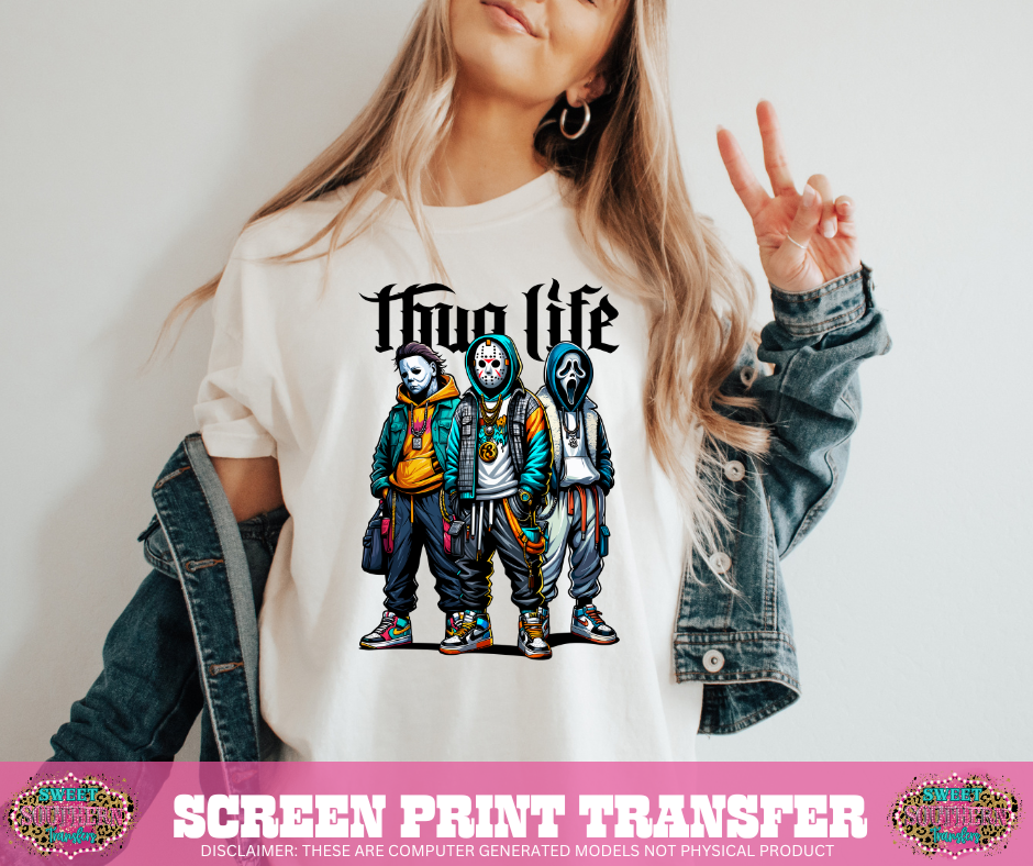 FULL COLOR SCREEN PRINT - THUG LIFE H