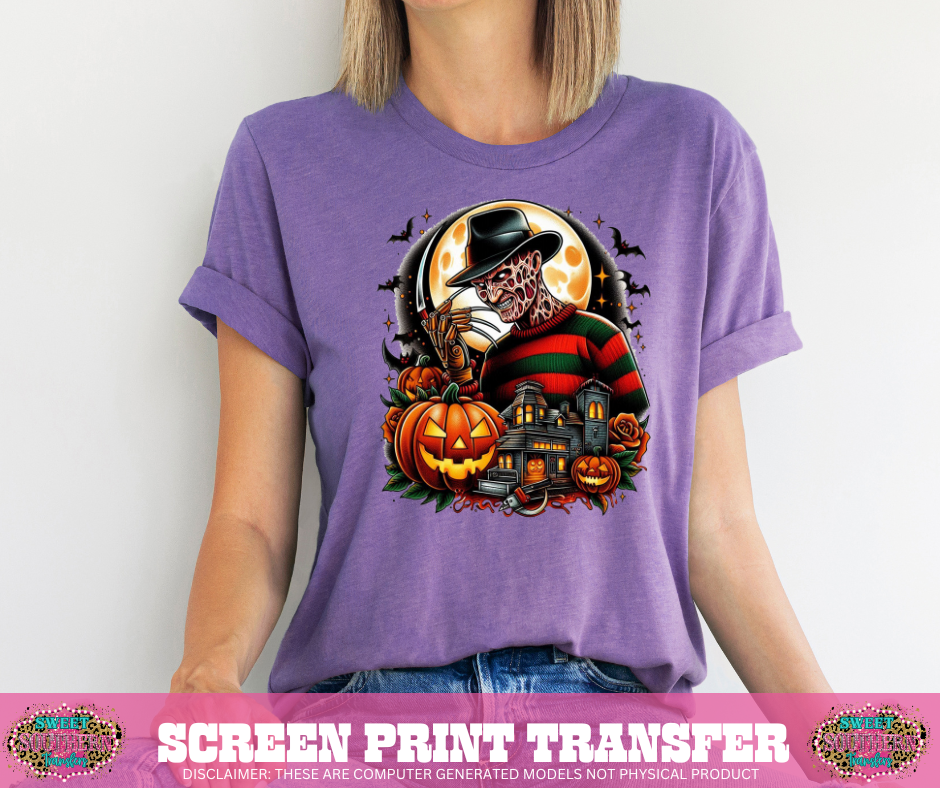 FULL COLOR SCREEN PRINT - HALLOWEEN PUMPKIN