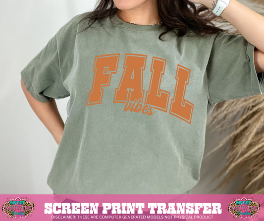 SINGLE COLOR SCREEN PRINT   -  FALL VIBES