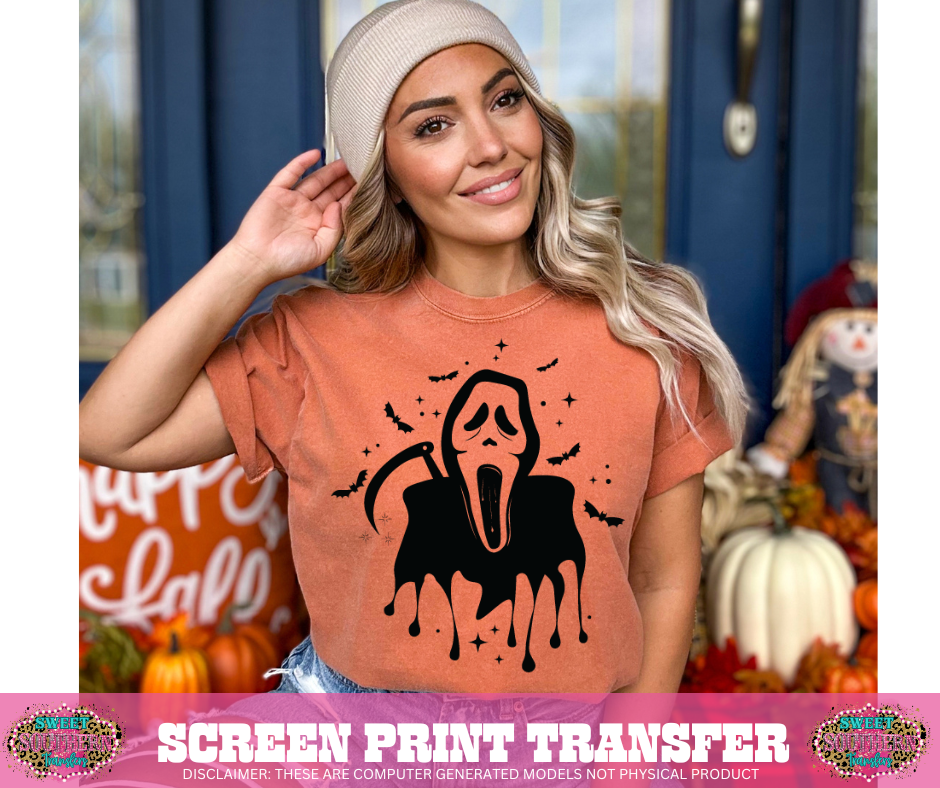 SINGLE COLOR SCREEN PRINT  - HALLOWEEN GUY