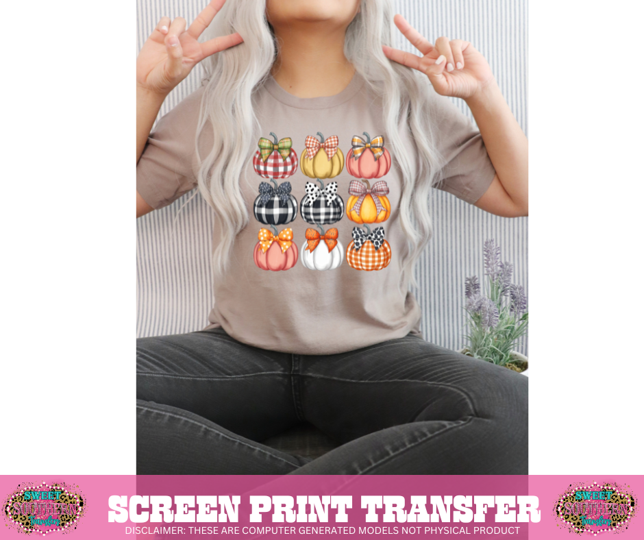 FULL COLOR SCREEN PRINT - PUMPKIN COLLAGE