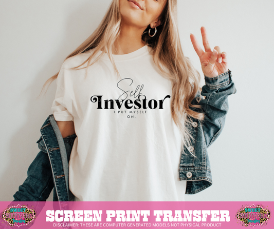 SINGLE COLOR SCREEN PRINT TRANSFER - SELF INVESTOR