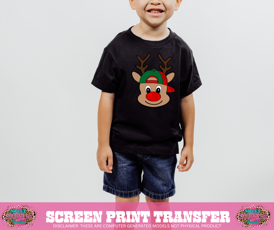 FULL COLOR SCREEN PRINT  - BOY DEER (7 INCHES)