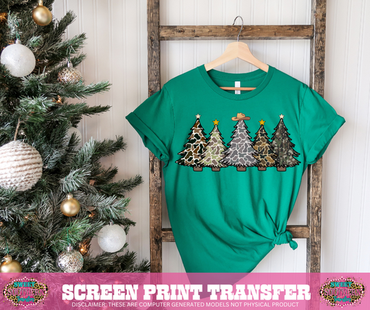 FULL COLOR SCREEN PRINT  - CAMO CHRISTMAS TREE