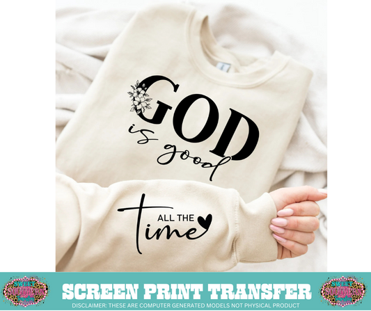 SINGLE COLOR SCREEN PRINT - GOD IS GOOD