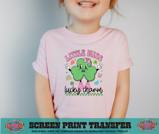 FULL COLOR SCREEN PRINT  - LITTLE MISS LUCKY CHARM