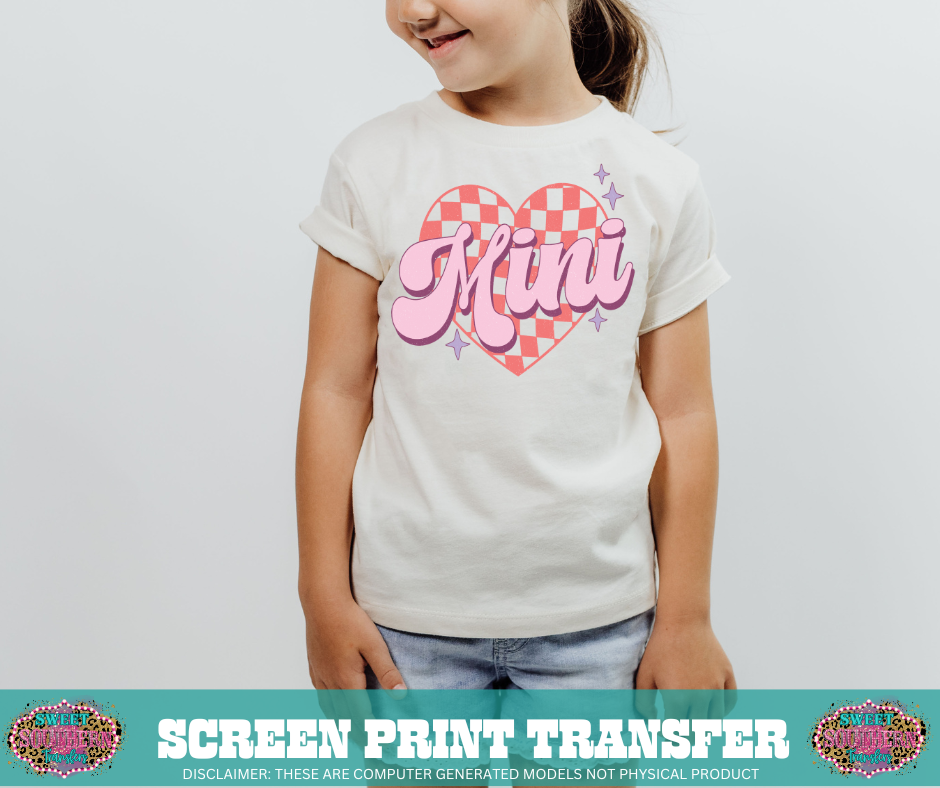 FULL COLOR SCREEN PRINT  -  MINI HEART KID