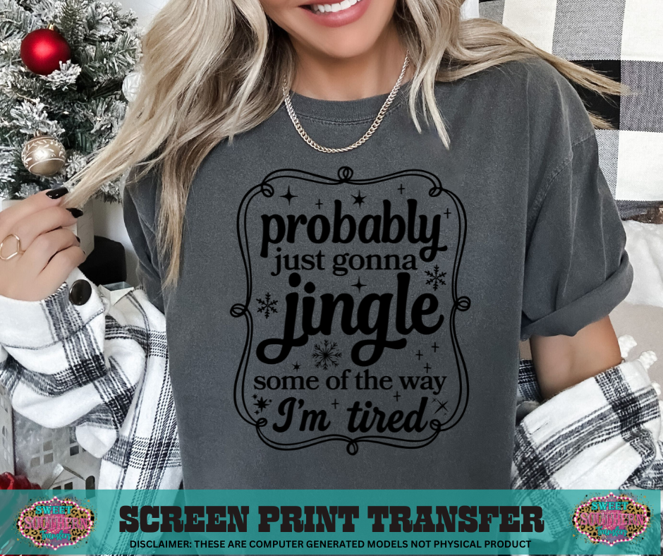 SINGLE COLOR SCREEN PRINT - PROBABLY JUST GONNA JUINGLE SOME OF THE WAY